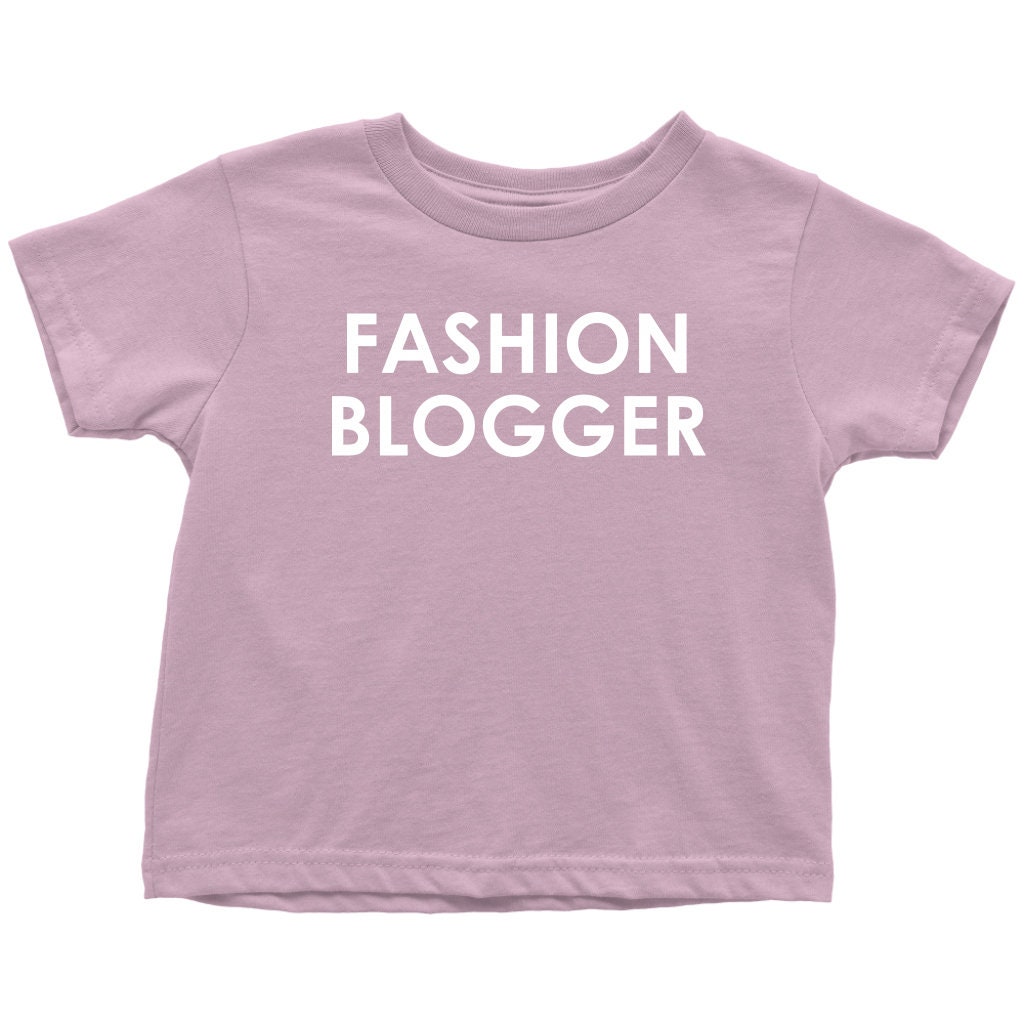Blogging Kleinkind Shirt - Blogger Toddler Fashion Geburtstagsgeschenk Für Zukünftige Modeblogger Viele Größen Und Farben Baumwolle von RealPeopleGoods