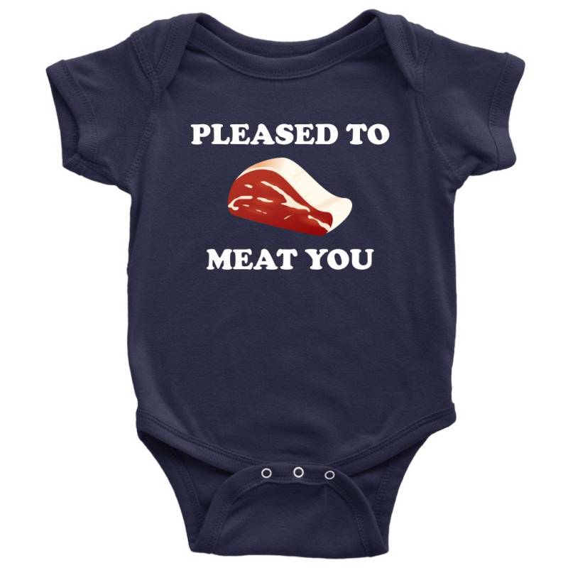 Butcher Baby Body - Süßer Einteiler Pleased To Meat You Geschenk Party Erster Geburtstag von RealPeopleGoods