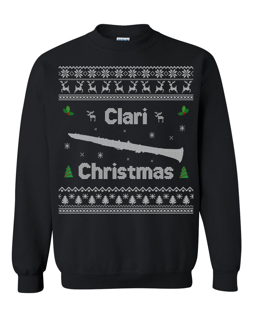 Clarinet Ugly Christmas Pullover - Sweatshirt Clari von RealPeopleGoods