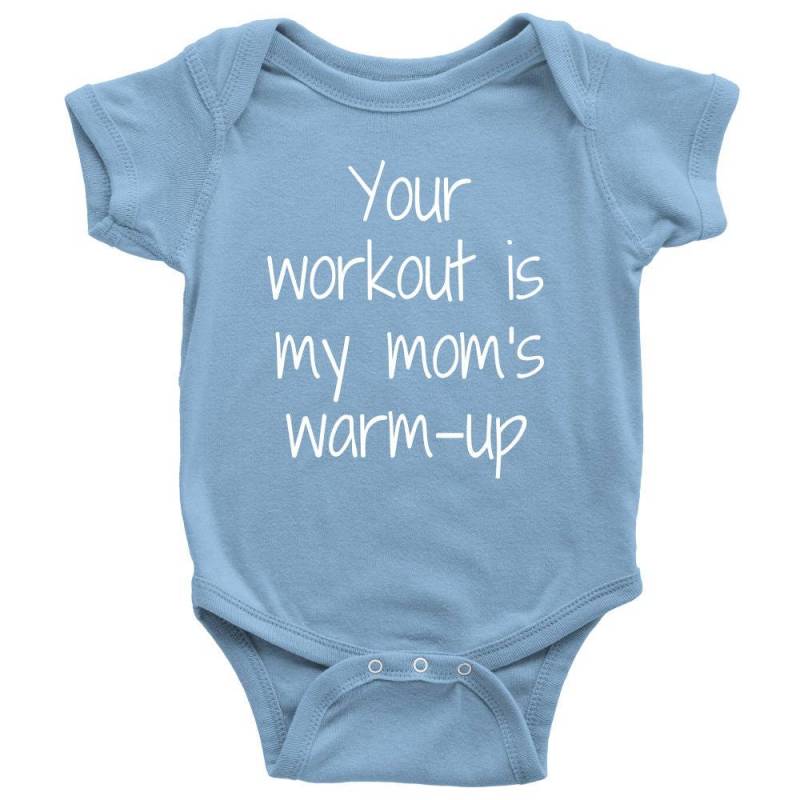 Fitness Baby Einteiler - Süßes Shirt Gewichtheben Dein Training Ist Das Warmup Meiner Mutter Erster Geburtstag von RealPeopleGoods