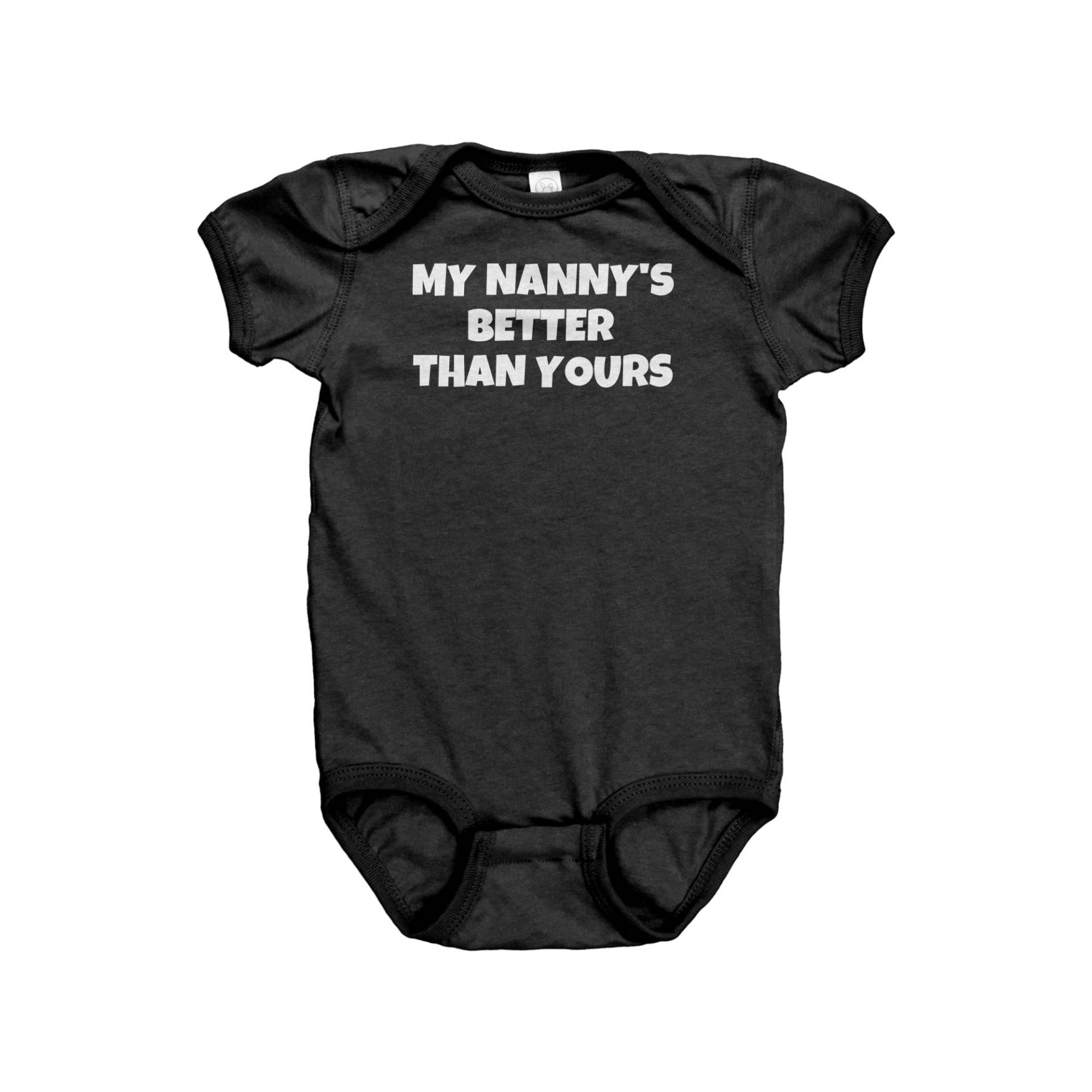 Lustiger Baby Body - Nanny Geschenk Vom Kindermädchen Party Erster Geburtstag Meine Ist Besser Als Deine von RealPeopleGoods