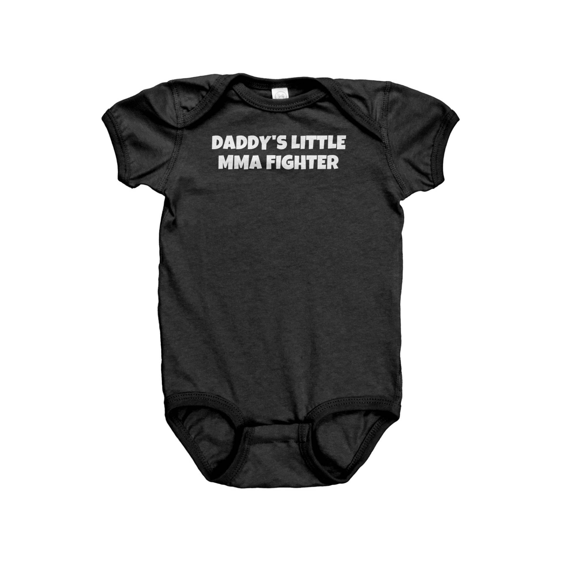 Lustiger Mma Baby Body - Babypartygeschenk Papas Kleiner Mma Kämpfer Geschenk Zum Ersten Geburtstag von RealPeopleGoods