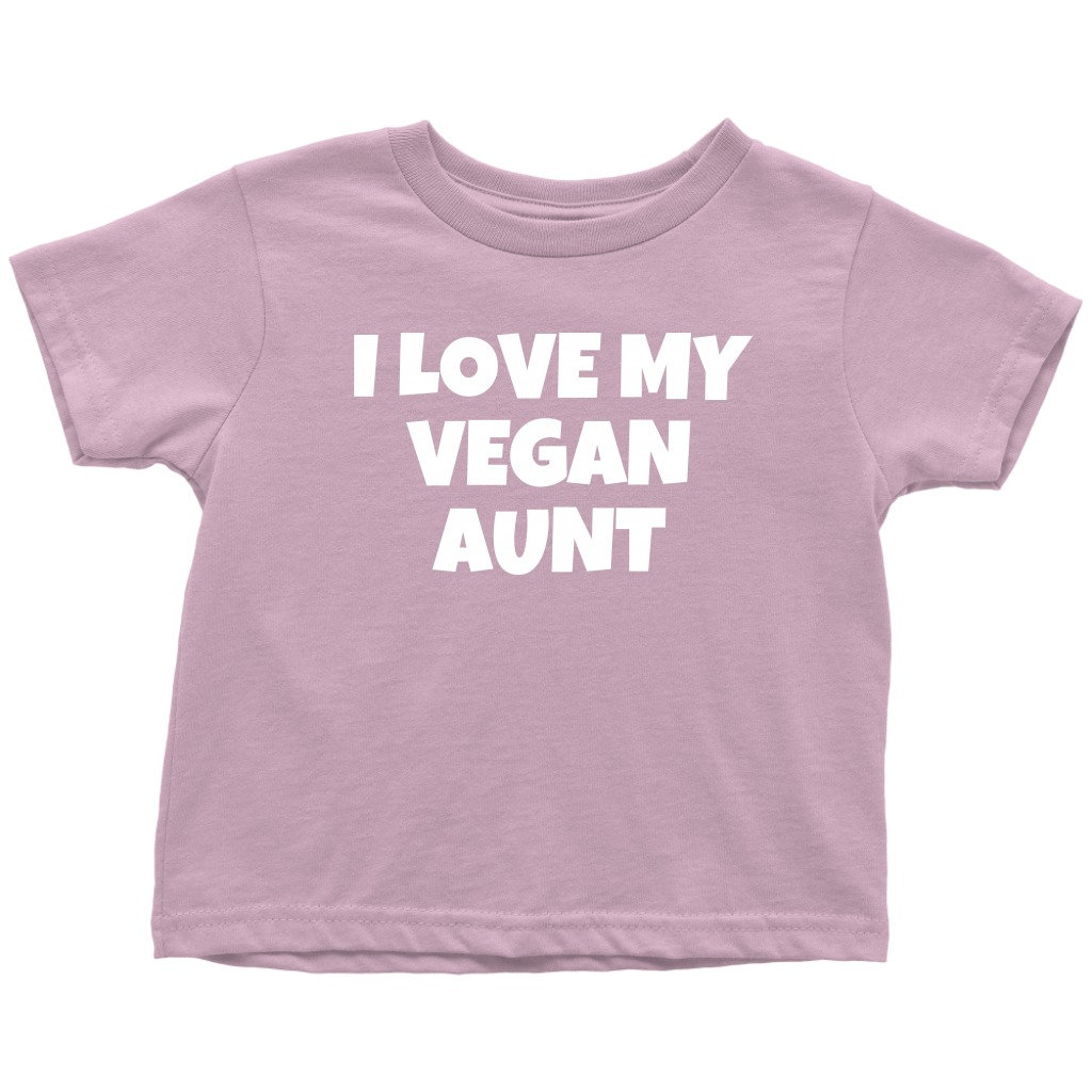 Lustiges Veganes Kleinkind Shirt - T-Shirt I Love My Vegan Aunt Süße Vegane Geschenkidee Viele Größen Und Farben von RealPeopleGoods