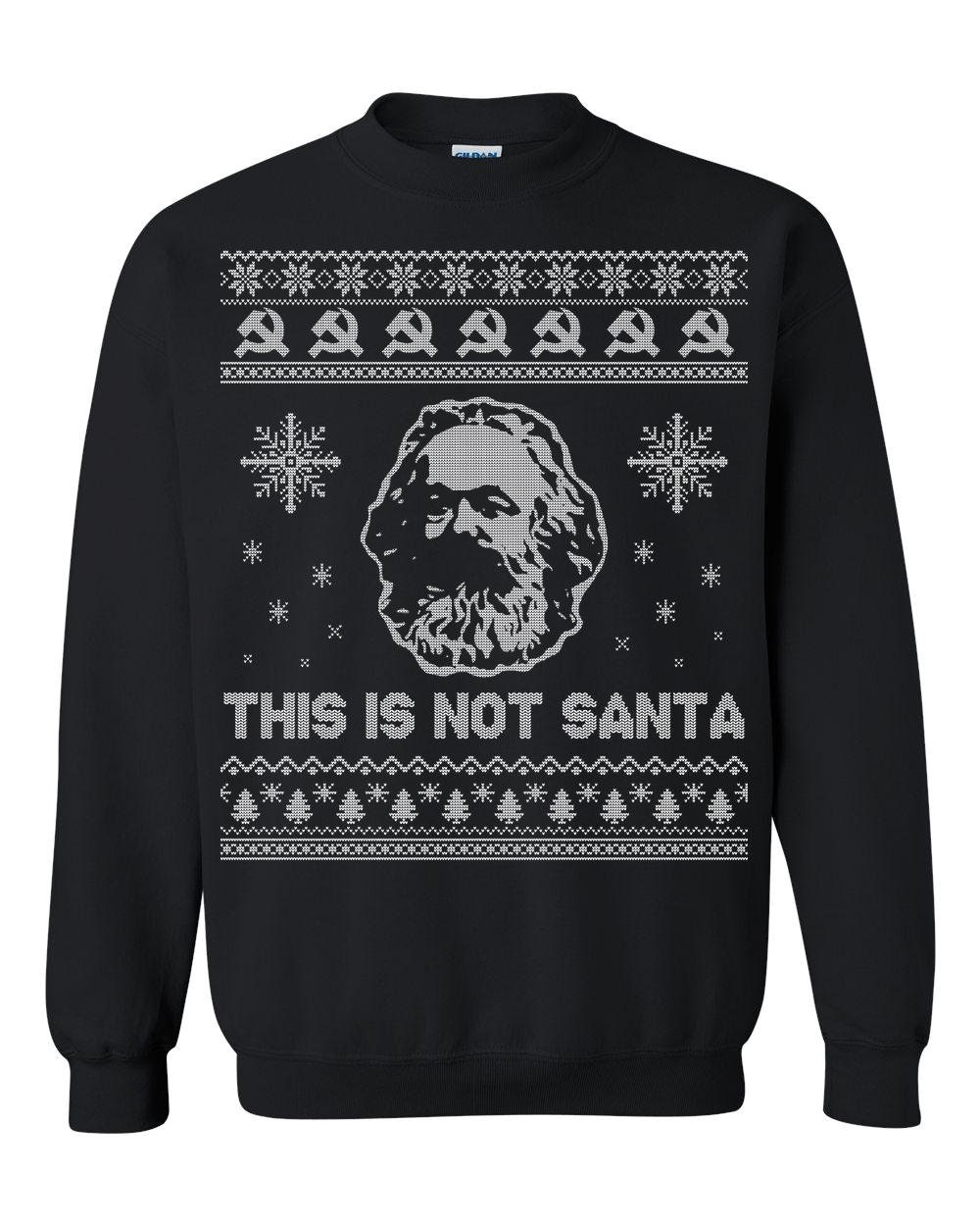 Marx Ugly Christmas Sweater - Sweatshirt Carl Hässlicher Pullover This Is Not Santa von RealPeopleGoods