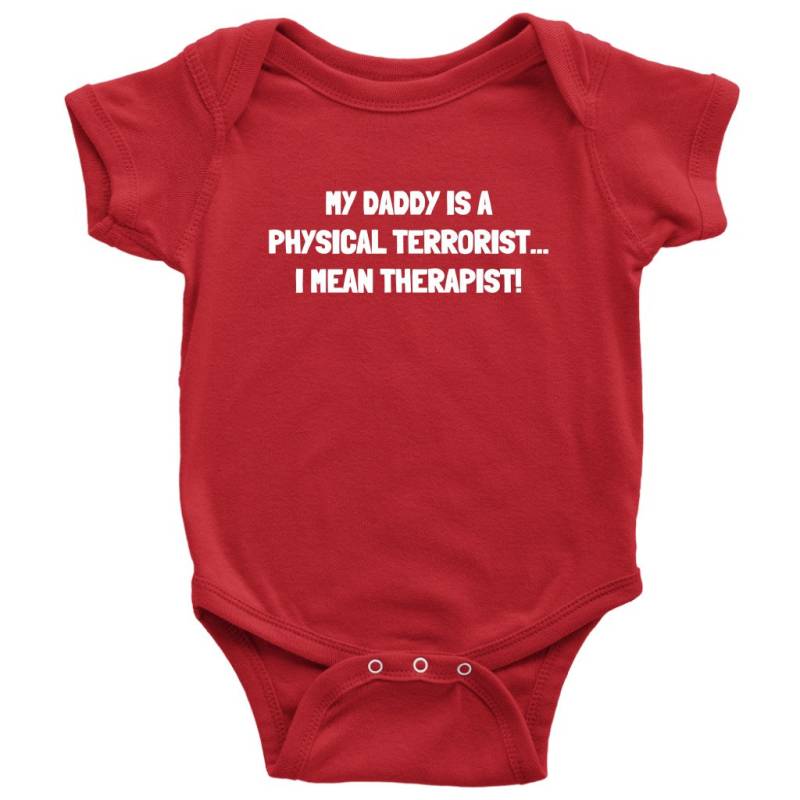 Physiotherapeut Baby Shirt - Süßer Einteiler Mein Papa Ist Ein Körperlichertruster Physio Viele Größen Und Farben von RealPeopleGoods