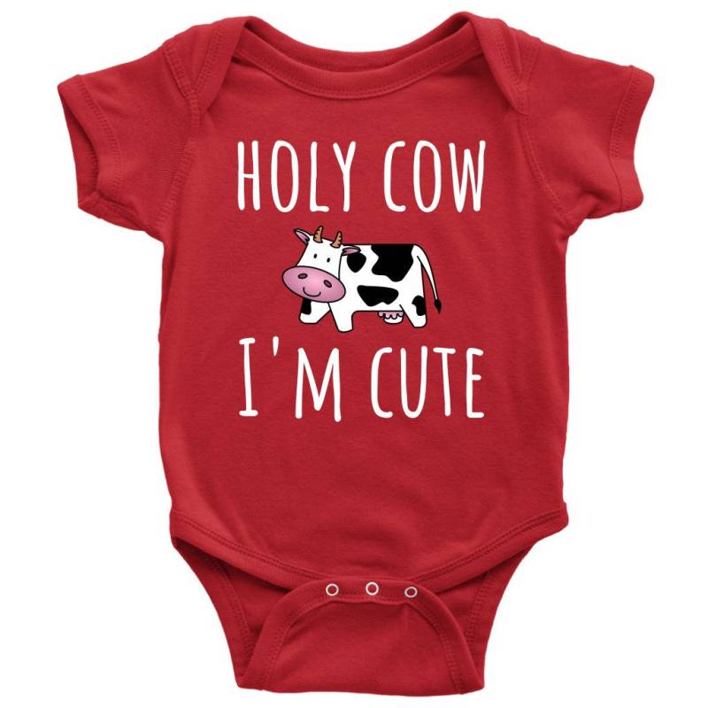 Süße Baby Einteiler - Säugling Bodysuit Farming Shirt Heilige Kuh Ich Bin Süß Süßes Geschenk Viele Größen Und Farben Erhältlich von RealPeopleGoods