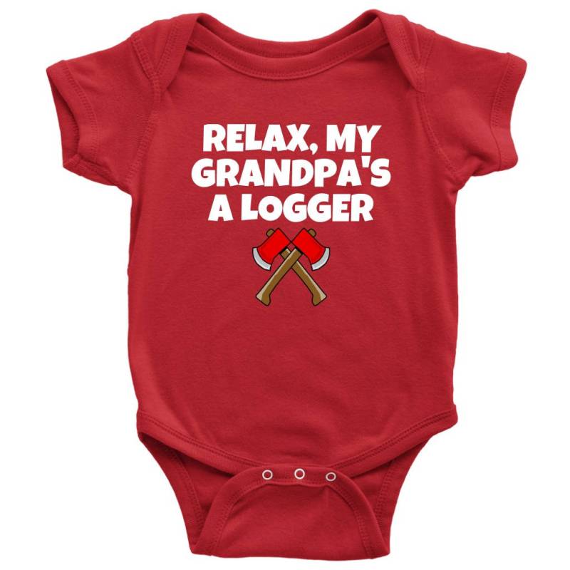 Süßes Holzfäller Baby Shirt - Einteiler Mein Opa Ist Ein Party, Erster Geburtstag Viele Größen Und Farben Baumwolle von RealPeopleGoods