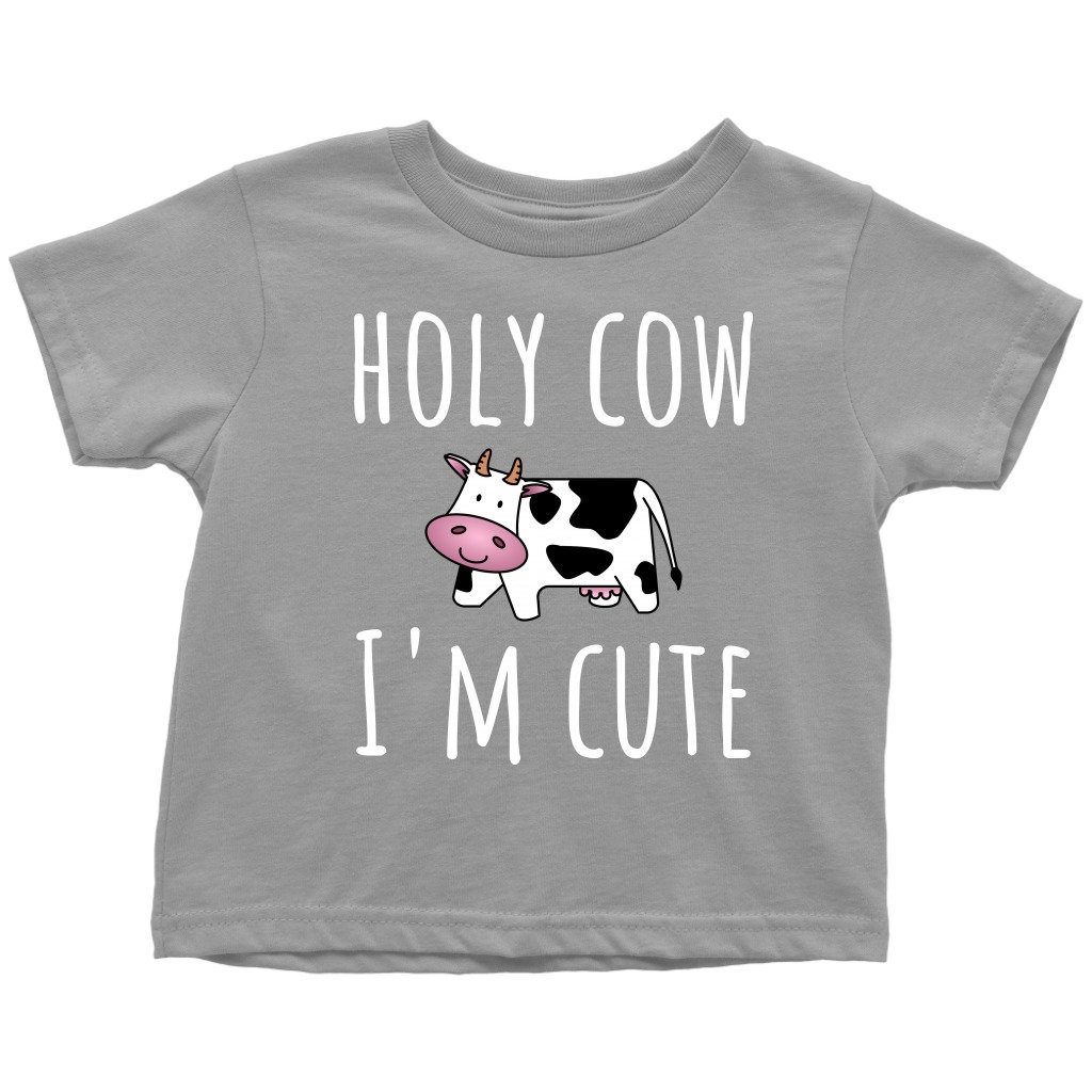 Süßes Kleinkind Shirt - Bäuerliches Holy Cow I'm Cute Geschenk Viele Größen Und Farben Verfügbar Süße Kuh von RealPeopleGoods