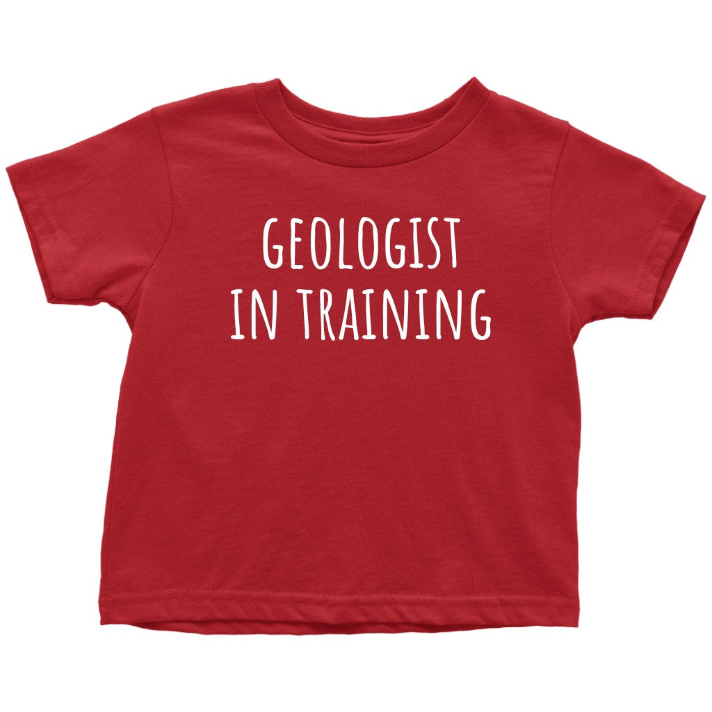 Süßes Kleinkind Shirt - Geologie T-Shirt Geschenk Für Kleinkinder Geologe Im Training Viele Größen Und Farben Alles Aus Baumwolle von RealPeopleGoods