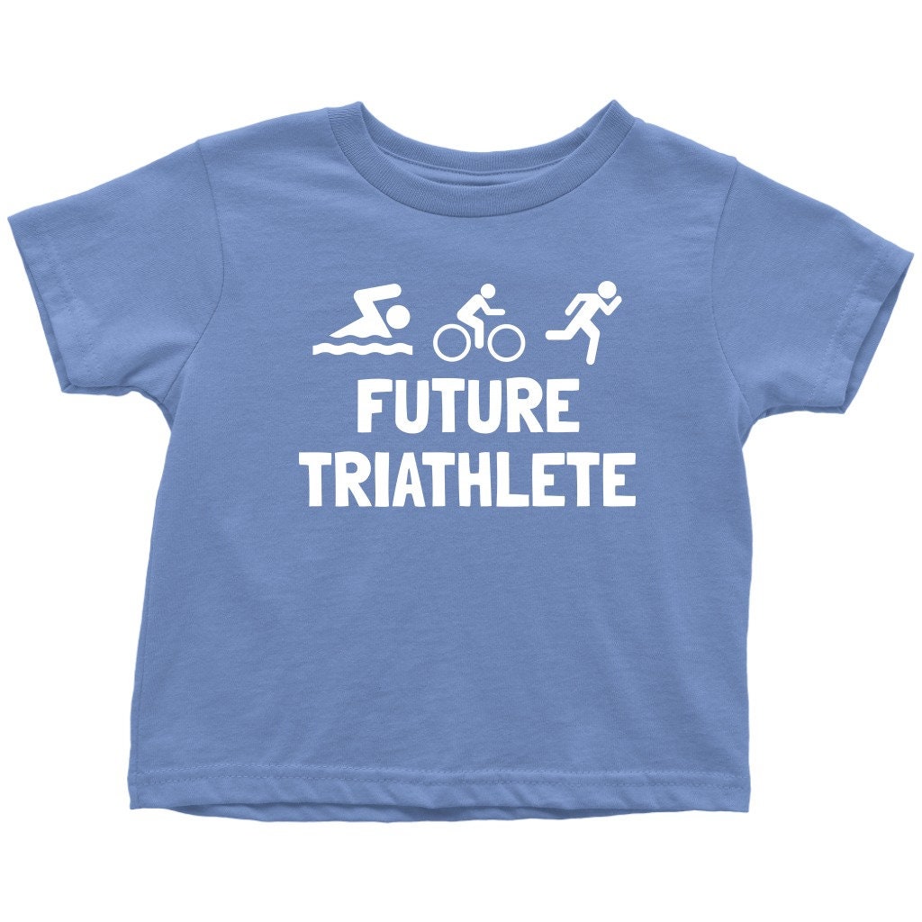 Triathlon Kleinkind Shirt - Triathlete T-Shirt Future Geburtstagsgeschenk Viele Größen Und Farben Alles Baumwolle von RealPeopleGoods