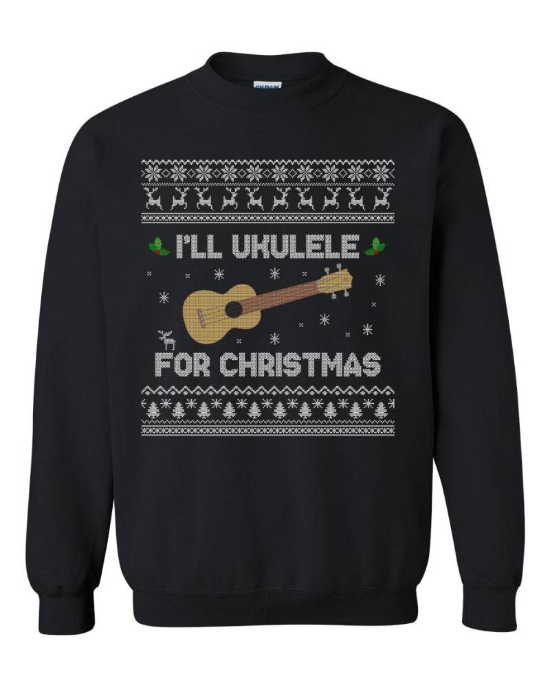 Ukulele Ugly Christmas Sweater - Sweatshirt I'll For von RealPeopleGoods