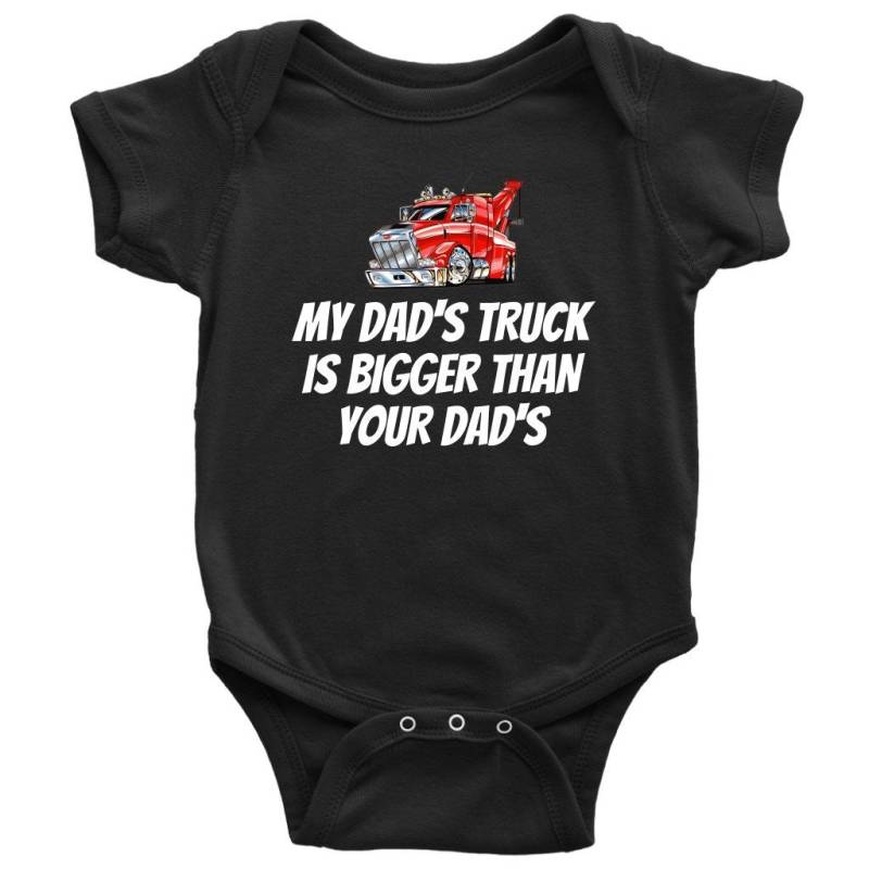 Wrecker Fahrer Baby Shirt - Abschleppwagen Einteiler Der Lkw Meines Vaters Babyparty Oder Erster Geburtstag Viele Größen Und Farben von RealPeopleGoods