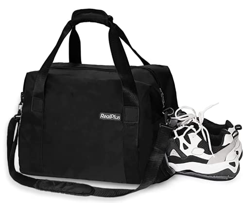 Sporttasche für Damen und Herren, RealPlus Reisetaschen mit Schuhfach, Erweiterungsfach und Nass, Trockentrennung für Fitness, Reise, Wochenendreise, Männergeschenk von RealPlus