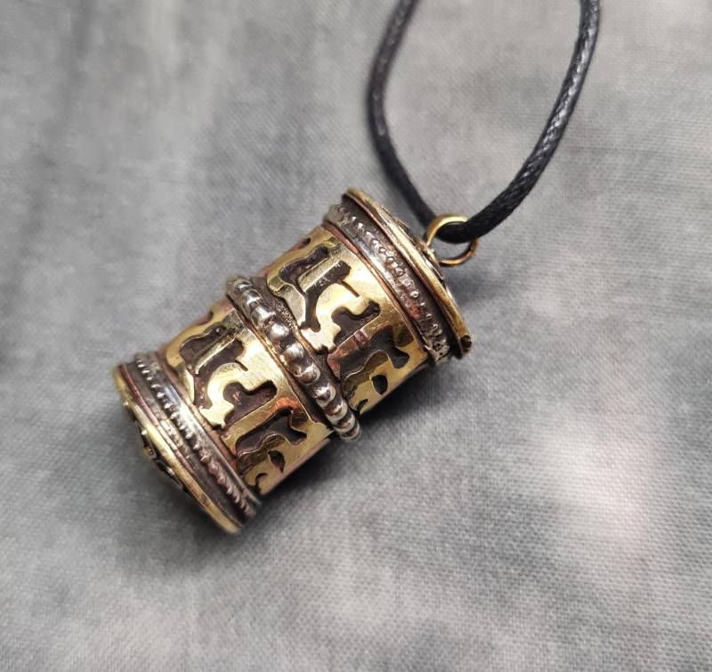 Anhänger Gebetsmühle ~ Original Aus Nepal | 350 von RealasiaDE