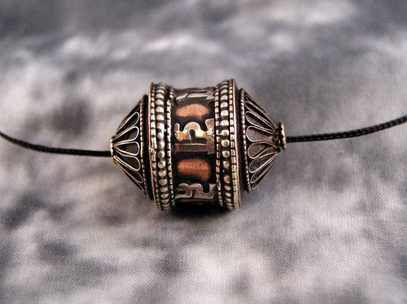 Anhänger Gebetsmühle ~ Original Aus Nepal | 683 von RealasiaDE