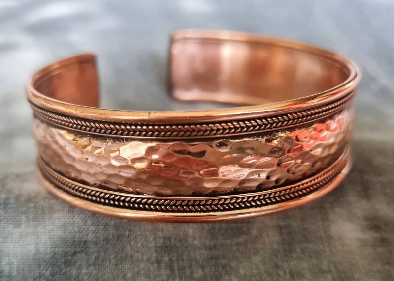 Armreif Aus Kupfer Gehämmert ~ Handarbeit Nepal | 1554 von RealasiaDE