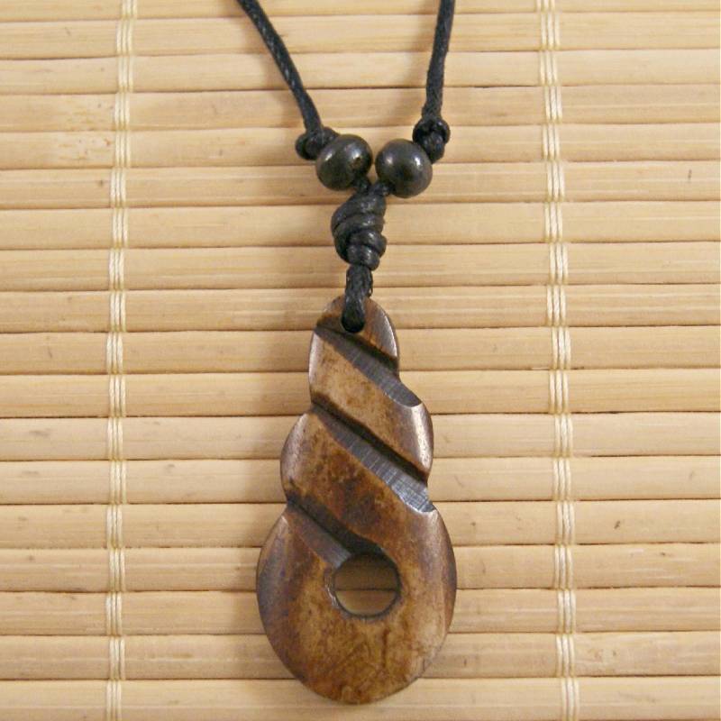 Kette Mit Knoten-Anhänger ~ Handarbeit Aus Nepal | 97 von RealasiaDE