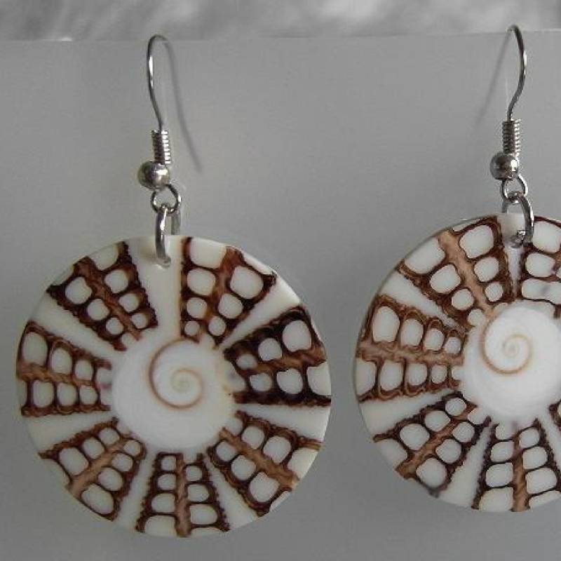 Ohrringe Shivaeye Mit Spidershell ~ Handarbeit Aus Bali | 175 von RealasiaDE