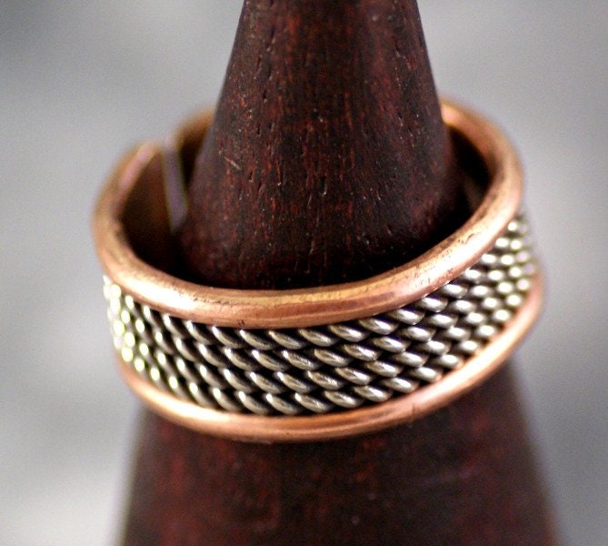 Ring ~ Kupfer 2 Metalle Nepal | 1247 von RealasiaDE