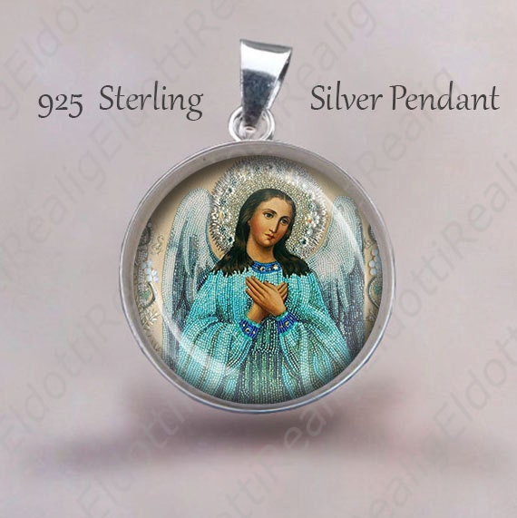 Die Medaille Mein Schutzengel Sterling Silber 925 Engel Christian Anhänger 20 Mm Schmuckschutz von Realig