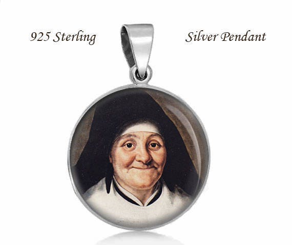 St. Julie Billiart Sterling Silber Anhänger Patron Saint Medaille von Realig