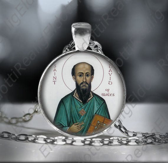 st David Von Wales Halskette Religiöser Medaillenanhänger, Schutzpatron Der Vegetarier von Realig