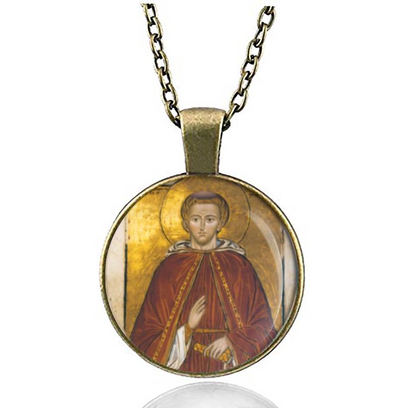 st. Arthur Of Glastonbury Halskette - Religiöser Medaillenanhänger Für Glaube Und Schutz von Realig