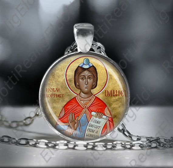 st. Daniel Heiliger Hellseher Religiöse Halskette Christliche Medailleß Anhänger Mit Kette von Realig