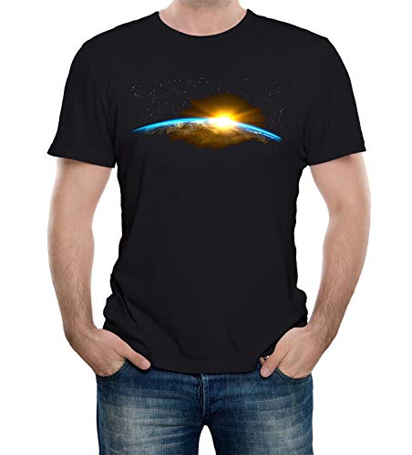 Reality Glitch Herren A New Dawn T-Shirt (Schwarz, Mittel) von Reality Glitch