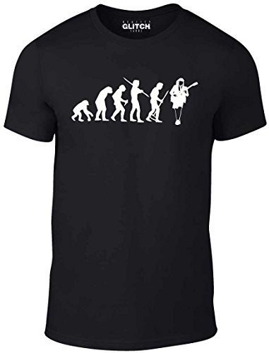 Reality Glitch Herren Evolution of Angus Young T-Shirt (Schwarz, XX-Large) von Reality Glitch