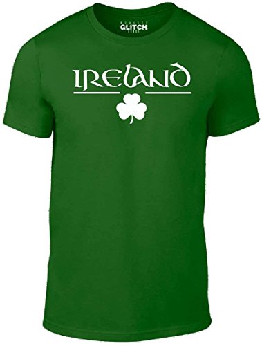 Reality Glitch Herren Ireland T-Shirt (Flaschengrün, X-Large) von Reality Glitch