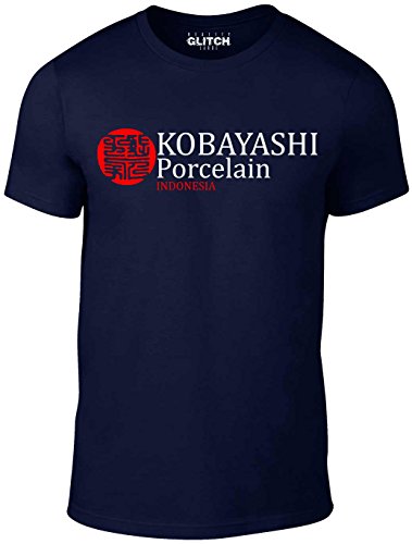 Reality Glitch Herren Kobayashi Porcelain T-Shirt (Navy Blau, X-Large) von Reality Glitch