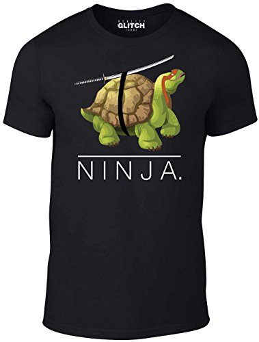 Reality Glitch Herren Shelled Ninja T-Shirt (Schwarz, XXXXX-Large) von Reality Glitch