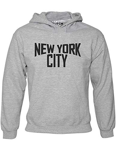 Reality Glitch New York City Mens Hoodie (Light Grey, M) von Reality Glitch