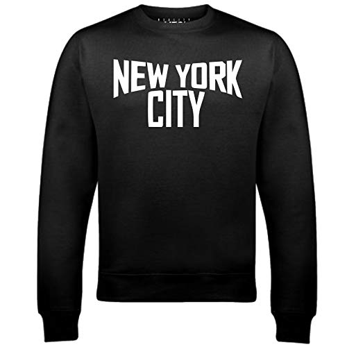 Reality Glitch New York City Mens Sweatshirt (Black, S) von Reality Glitch