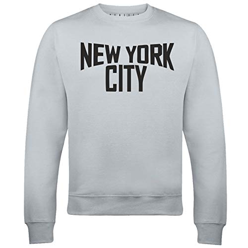 Reality Glitch New York City Mens Sweatshirt (Light Grey, M) von Reality Glitch