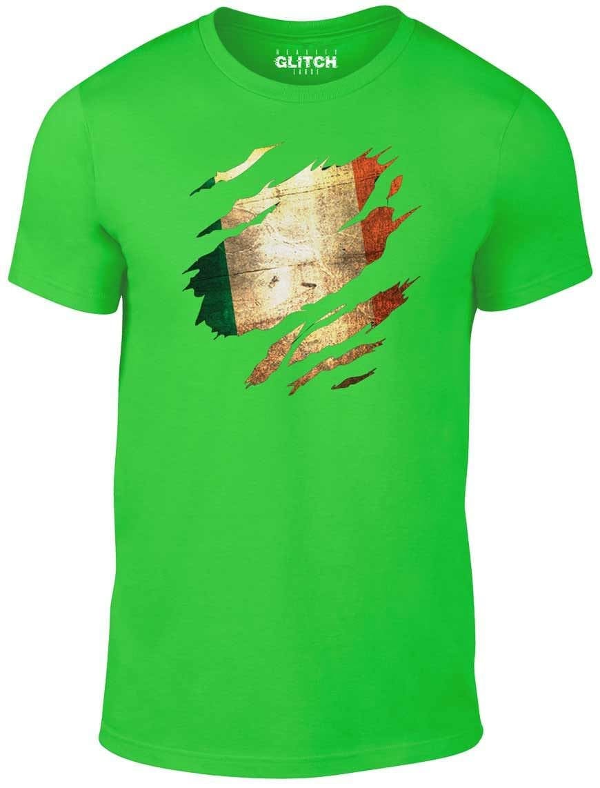 Realität Glitch Torn Irland Flagge T-Shirt Irish St Patrick's Day Unterstützer Rugby Realität Glitch Torn Irland Flagge T-Shirt Irish St Patrick's Day Unterstützer Rugby von RealityGlitchUK