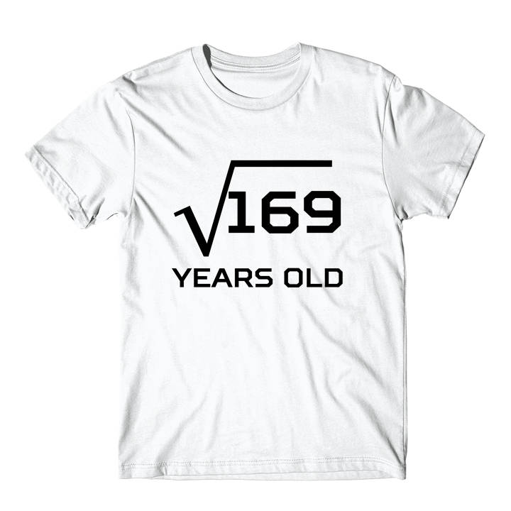 13. Geburtstag Shirt - Quadratwurzel Von 169 Lustiges 13 Jahre Altes Mathe-T-Shirt Really Super Shirts von ReallyAwesomeShirts