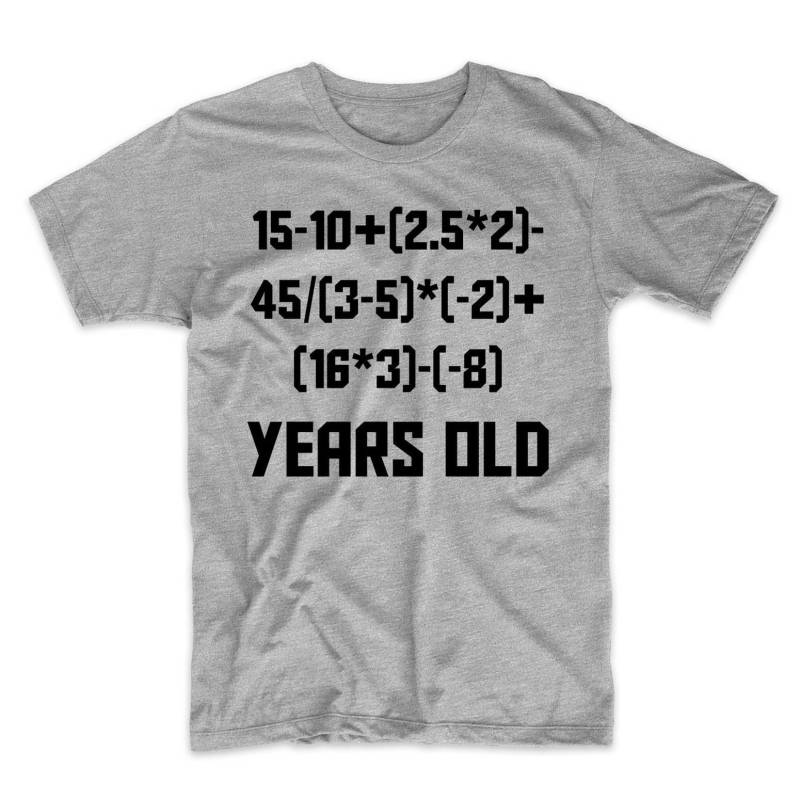 21. Geburtstag Shirt - 21 Jahre Alt Algebra Equation Lustiges Mathe-T-Shirt von ReallyAwesomeShirts