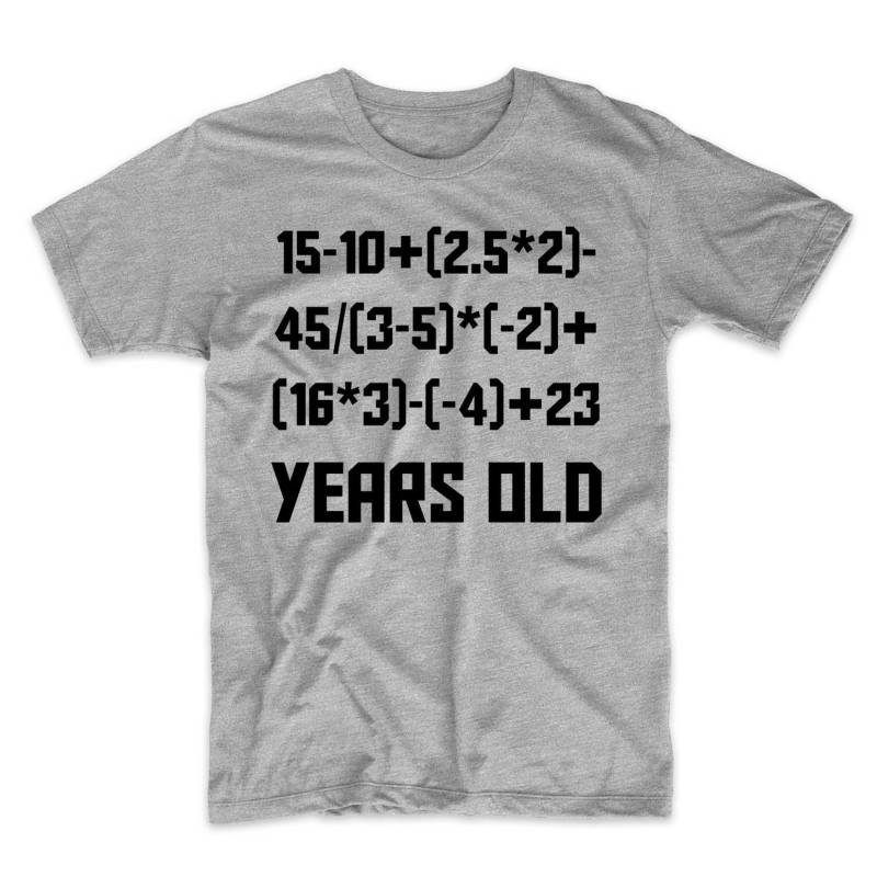 40. Geburtstag Shirt - 40 Jahre Alt Algebra Equation Lustiges Mathe T-Shirt von ReallyAwesomeShirts