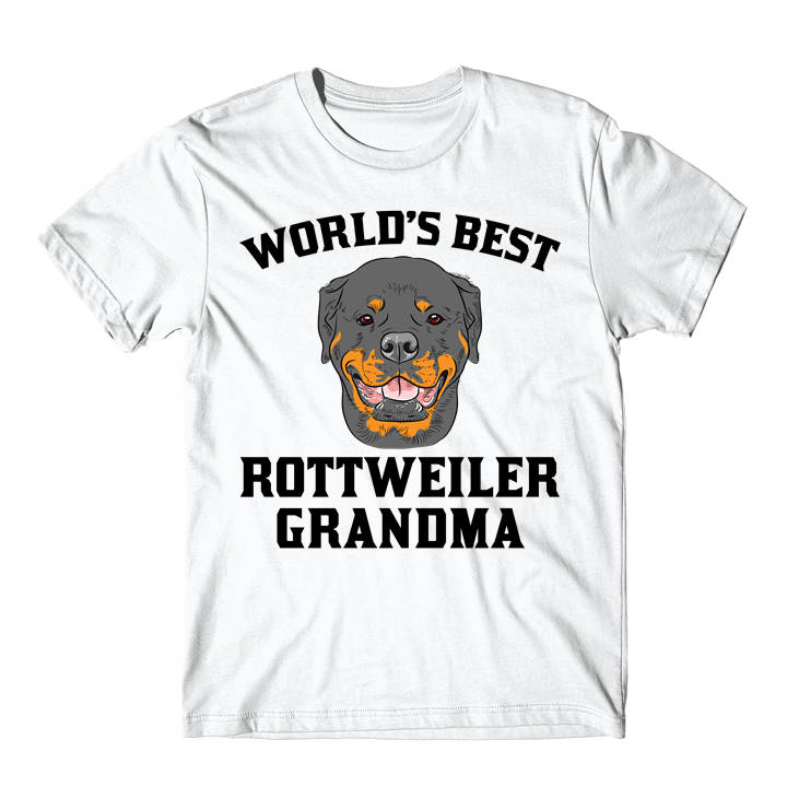 Rottweiler Grandma Shirt - Das Beste Oma Hund Grafik T-Shirt Der Welt Von Really Super Shirts von ReallyAwesomeShirts