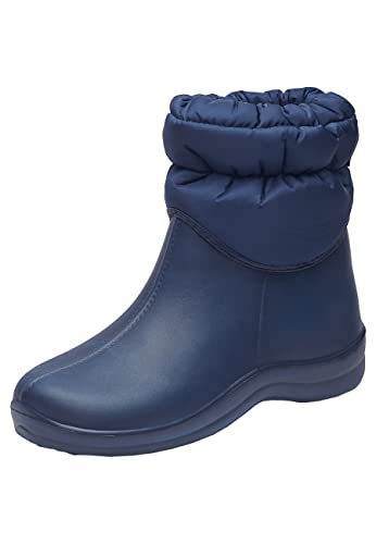 Realpaks Damen Knöchel PVC wasserdichte Outdoor-Gummistiefel für Gartenarbeitsschuhe GS DB_39 von Realpaks