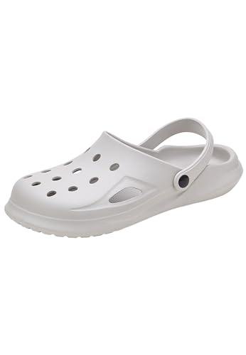 Realpaks Clogs herren - hausschuhe herren - gartenclogs gartenschuhe - hausschuhe schlappen Grau_41 von Realpaks