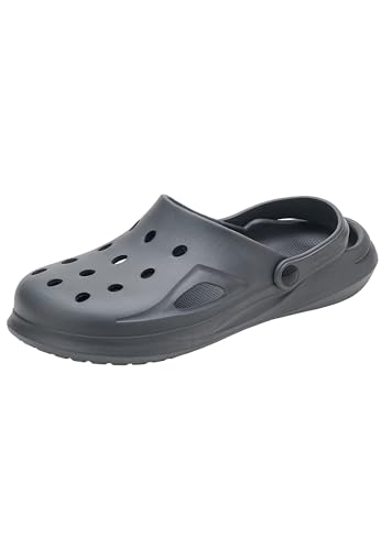 Realpaks Clogs herren - hausschuhe herren - gartenclogs gartenschuhe - hausschuhe schlappen Grau_44 von Realpaks