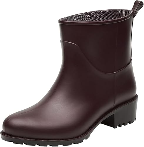 Realpaks Damen Knöchel PVC wasserdichte Outdoor-Gummistiefel für Gartenarbeitsschuhe BG 5/2 bg_41 von Realpaks