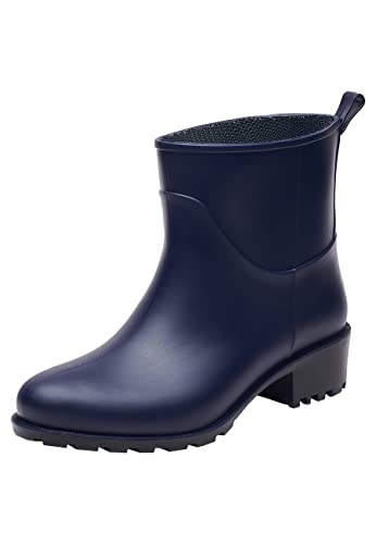 Realpaks Damen Knöchel PVC wasserdichte Outdoor-Gummistiefel für Gartenarbeitsschuhe BG 5/2 db_37 von Realpaks