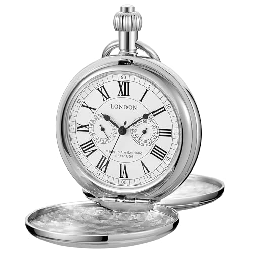 Realpoo Einzigartige mechanische Taschenuhr für Herren, römische Ziffern, Digitalskala, mechanische Taschenuhren für Männer, SWQ-115, modisch Realpoo Einzigartige mechanische Taschenuhr für Herren, römische Ziffern, Digitalskala, mechanische Taschenuhren für Männer, SWQ-115, modisch von Realpoo