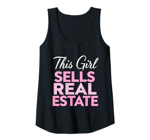 Damen Dieses Mädchen verkauft Immobilien, Miete, Makler, Damen Tank Top von Realtor Home House Seller Real Estate Agent Gifts