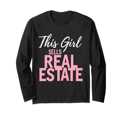 Dieses Mädchen verkauft Immobilienmakler Mietmakler Mädchen Langarmshirt Dieses Mädchen verkauft Immobilienmakler Mietmakler Mädchen Langarmshirt von Realtor Home House Seller Real Estate Agent Gifts