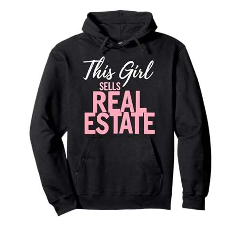 Dieses Mädchen verkauft Immobilienmakler Mietmakler Mädchen Pullover Hoodie von Realtor Home House Seller Real Estate Agent Gifts